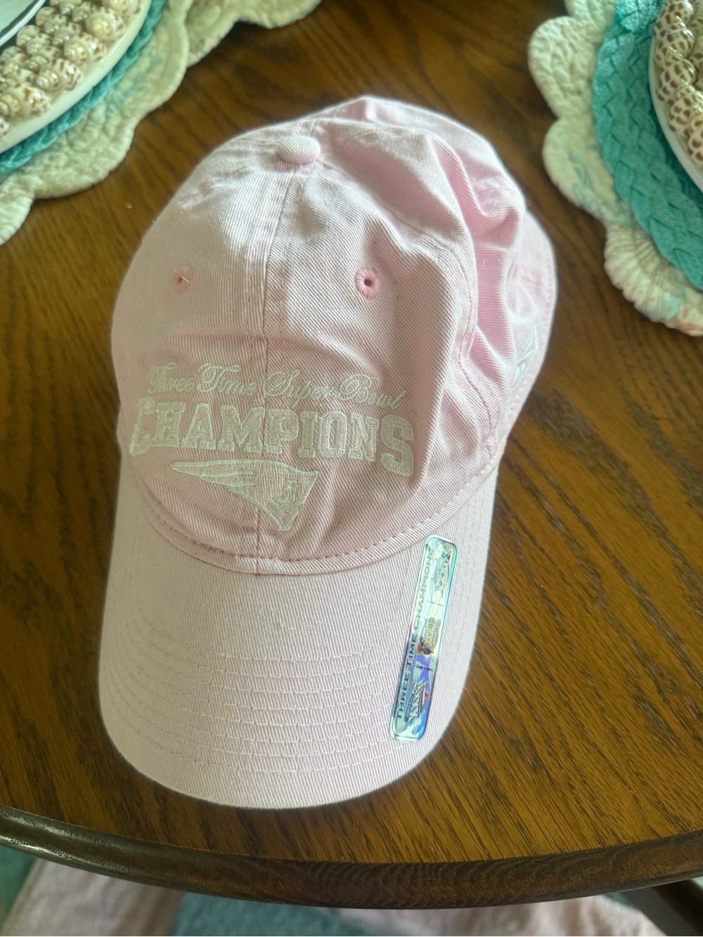 New Pink Patriots Super Bowl champs Baseball Cap